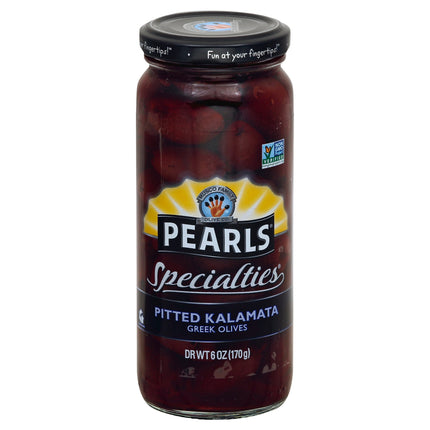 Pearl Olives Pitted Kalamata - 6 OZ 6 Pack