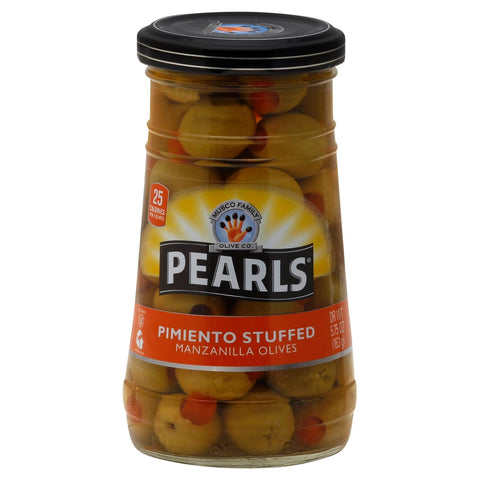 Pearls Pimiento Stuffed Manzanilla Olives - 5.75 OZ 12 Pack