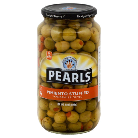 Pearls Pimiento Stuffed Manzanilla Olives - 21 OZ 6 Pack