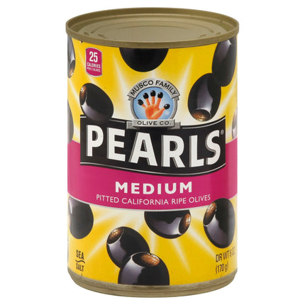 Pearls Medium Black Olives - 6 OZ 12 Pack