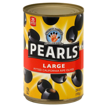 Pearls Large Black Olives - 6 OZ 12 Pack