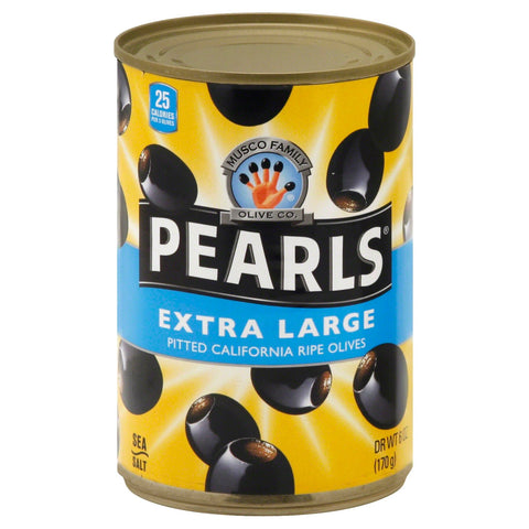 Pearls Extra Large Black Olives - 6 OZ 12 Pack