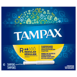 Tampax Tampons Regular - 40 CT 12 Pack