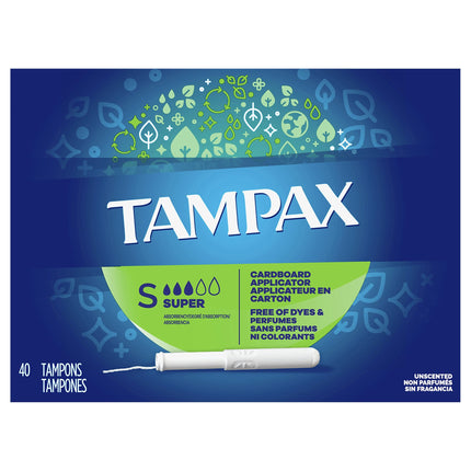 Tampax Tampons Super - 40 CT 12 Pack
