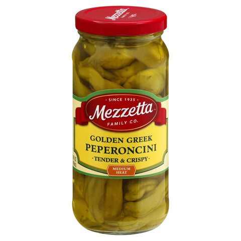 Mezzetta Deli-Sliced Golden Greek Peperoncini - 16 FZ 6 Pack