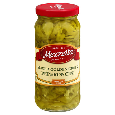 Mezzetta Sliced Greek Pepperoncini - 16 FZ 6 Pack