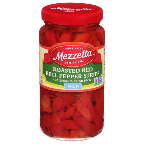 Mezzetta Roasted Red Bell Pepper Strips 10.0 FZ 12 Pack