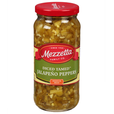 Mezzetta Diced Tamed Jalapeno Peppers 16.0 OZ 6 Pack