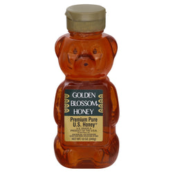 Golden Blossom Honey Squeeze Bear - 12 OZ 12 Pack