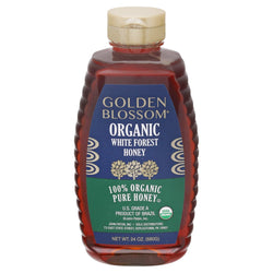 Golden Blossom Organic White Forest Honey - 24 OZ 6 Pack