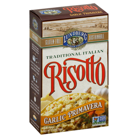 Lundberg Gluten Free Garlic Primavera Risotto - 5.5 OZ 6 Pack