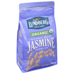 Lundberg Organic Gluten Free California Brown Jasmine Rice - 32 OZ 6 Pack