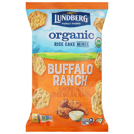 Lundberg Family Farms Buffalo Ranch Rice Cake Minis - 5 OZ 6 Pack
