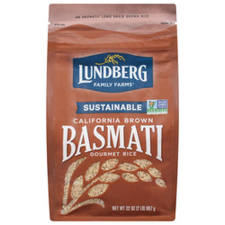 Lundberg Gluten Free California Brown Basmati Rice - 32 OZ 6 Pack