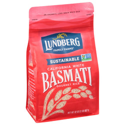 Lundberg Gluten Free California White Basmati Rice - 32 OZ 6 Pack