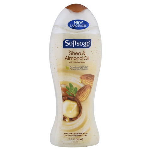 Softsoap Shea & Almond Oil Body Wash - 20 FZ 4 Pack