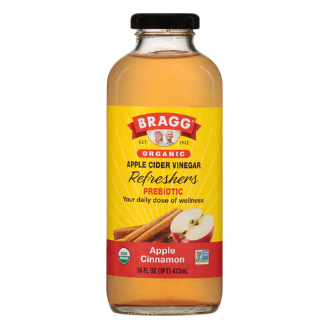 Bragg Organic Apple Cider Vinegar Apple-Cinnamon Drink - 16 FZ 12 Pack