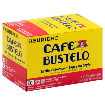 Cafe Bustello Espresso K-Cup Coffee - 4.44 OZ 6 Pack