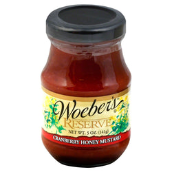 Woeber's Reserve Cranberry Honey Mustard - 5 OZ 6 Pack