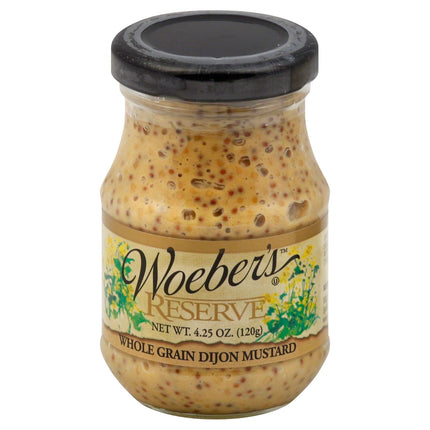 Woeber's Reserve Whole Grain Dijon Mustard - 4.25 OZ 6 Pack