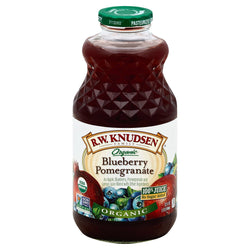 Knudsen Organic No Sugar Added Blueberry Pomegranate Juice - 32 FZ 6 Pack