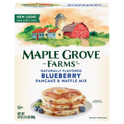Maple Grove Blueberry Pancake & Waffle Mix - 24 OZ 6 Pack