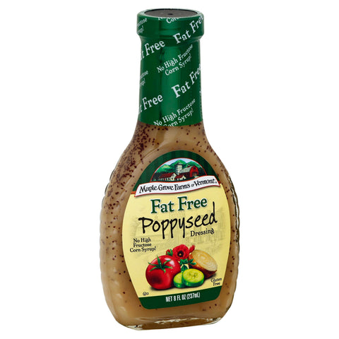 Maple Grove Fat Free Poppyseed Dressing - 8 FZ 12 Pack