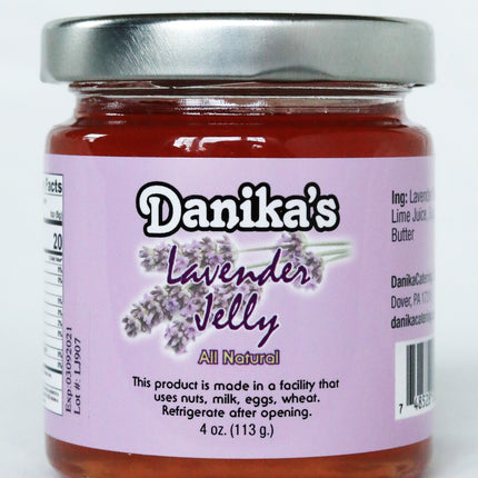 Danika's Lavender Jelly - 4 OZ 12 Pack