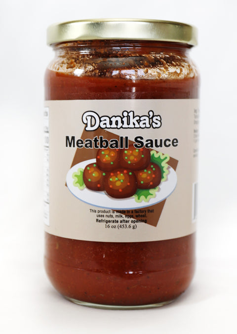 Danika's Meatball Sauce - 16 OZ 12 Pack