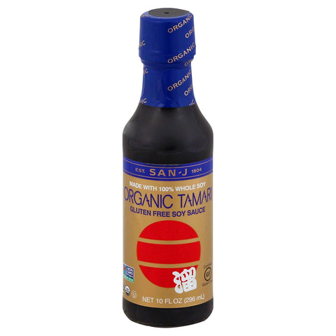San J Organic Wheat Free Tamari Soy Sauce - 10 FZ 6 Pack