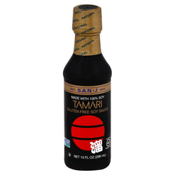 San J Gluten Free Tamari Soy Sauce - 10 FZ 6 Pack