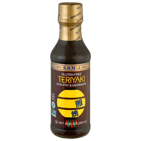 San J Gluten Free Teriyaki Stir-Fry & Marinade - 10 FZ 6 Pack