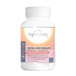 Lightbody Total Gut Health - Prebiotic + Probiotic - 60 CT 6 Pack