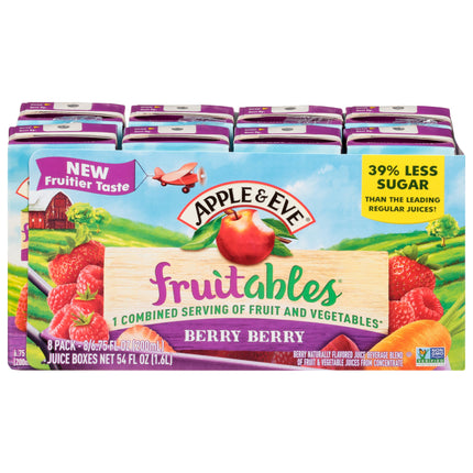 Apple & Eve Juice Fruitables Fruit & Veggie Berry Berry - 54 FZ 5 Pack