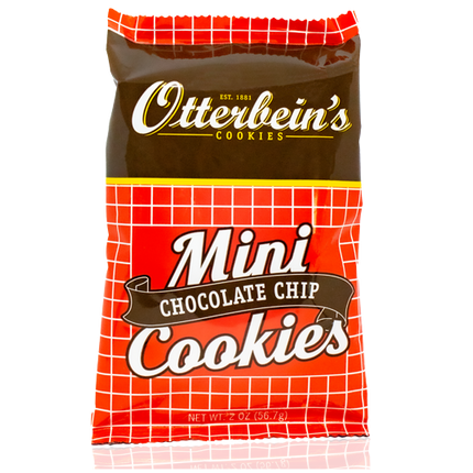 Otterbein's Cookies Mini Chocolate Chip Cookies - 2 OZ 36 Pack