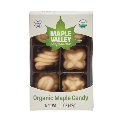 Maple Valley Cooperative Organic Maple Candy, 6 piece - 1.5 OZ 16 Pack