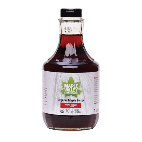 Maple Valley Cooperative Organic Dark & Robust 32 oz Glass Decanter - 32 OZ 6 Pack