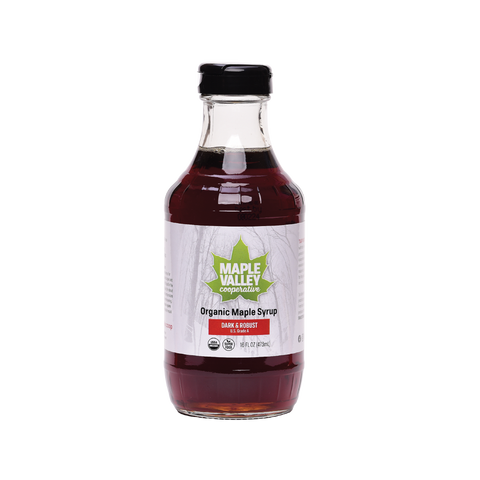 Maple Valley Cooperative Organic Dark & Robust 16 oz Glass Decanter - 16 OZ 12 Pack