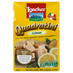 Loacker Quadratini Lemon Wafer Cookies - 8.82 OZ 6 Pack