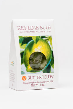 BUTTERFIELDS CANDY KEYLIME BUDS - 3 OZ 12 Pack