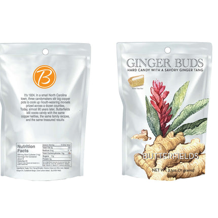 BUTTERFIELDS CANDY GINGER BUDS - 2.5 OZ 24 Pack