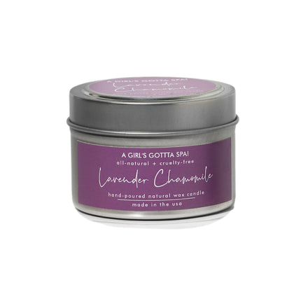 A Girl's Gotta Spa! Lavender Chamomile Soy Candle - 4 OZ 3 Pack