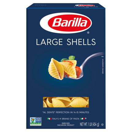 Barilla Pasta Large Shells - 16 OZ 12 Pack