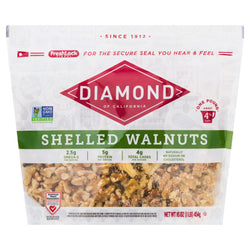 Diamond Shelled Walnuts - 16 OZ 12 Pack