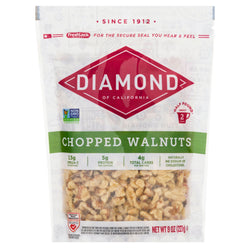 Diamond Chopped Walnuts - 8 OZ 12 Pack