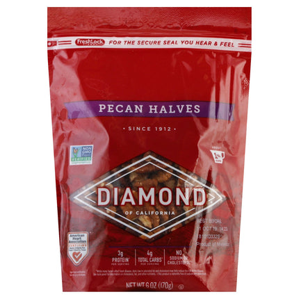 Diamond Pecan Halves - 6 OZ 12 Pack
