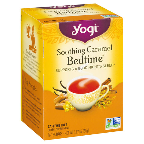 Yogi Caffeine Free Soothing Caramel Bedtime Tea - 16 CT 6 Pack
