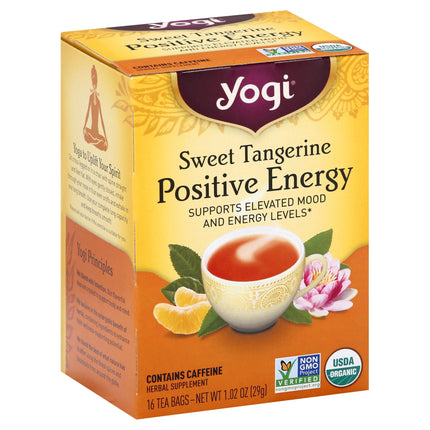 Yogi Sweet Tangerine Postitive Energy Tea - 16 CT 6 Pack