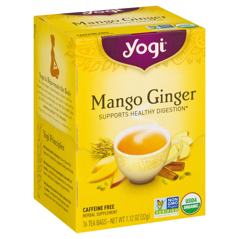 Yogi Organic Mango Ginger Tea - 16 CT 6 Pack