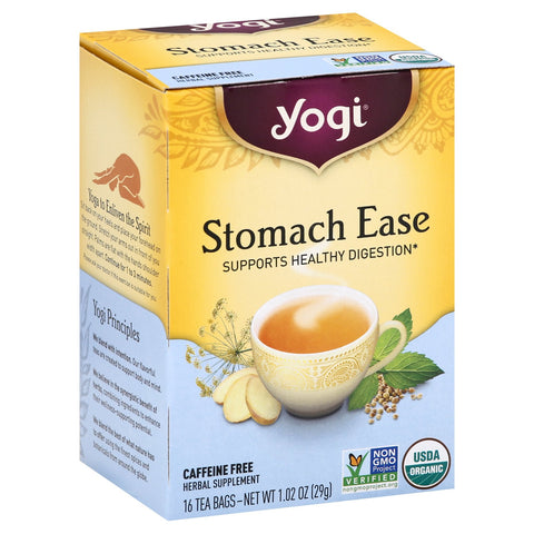 Yogi Organic Stomach Ease Tea - 16 CT 6 Pack